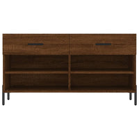 Panca Porta Scarpe Rovere Marrone 102x35x55cm Legno Multistrato 829755