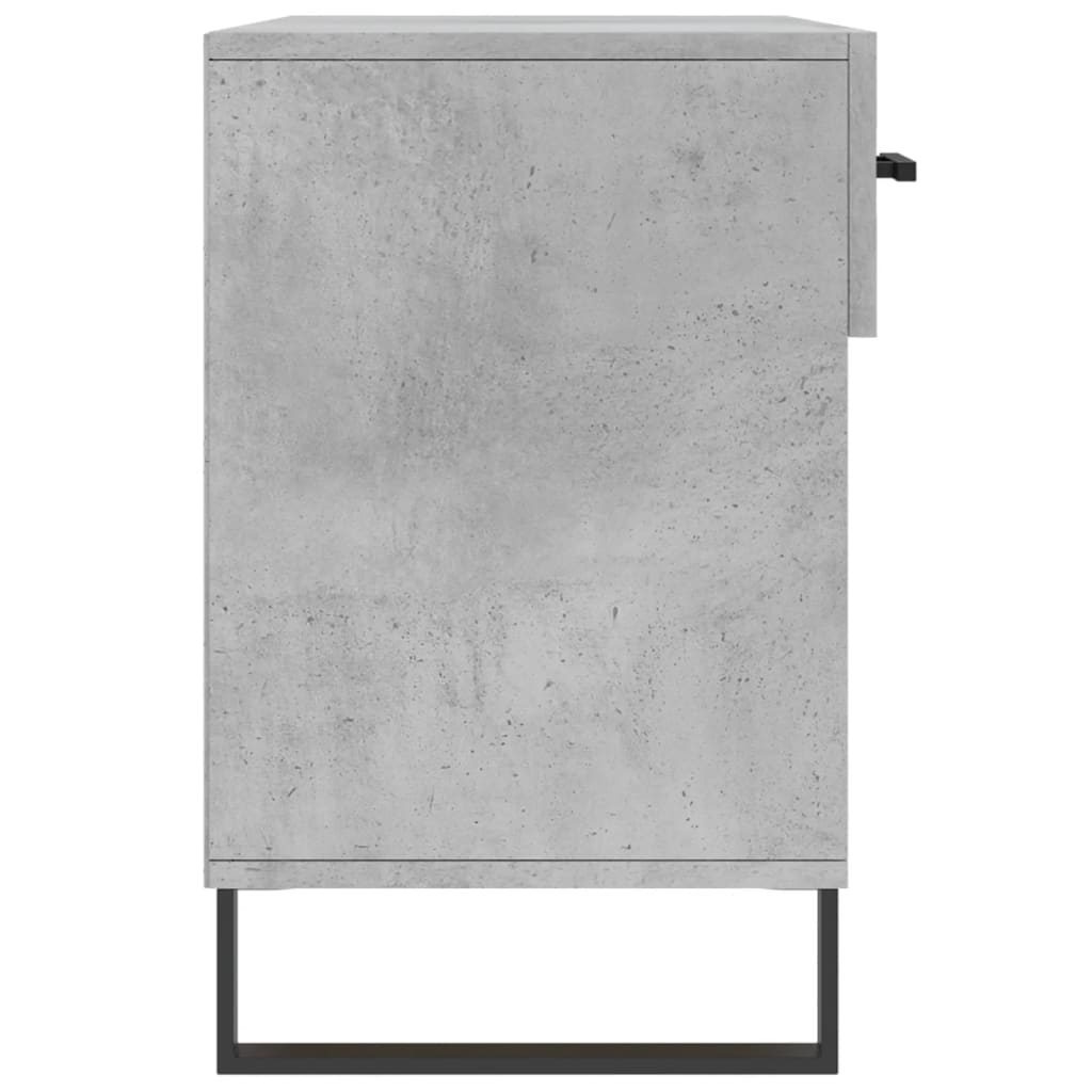 Panca Porta Scarpe Grigio Cemento 102x35x55cm Legno Multistrato 829768