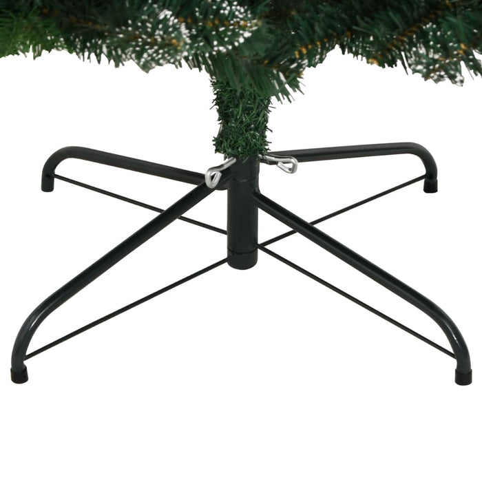 Albero Natale Artificiale Incernierato con Bacche Rosse-Albero Natalizio-Decorazioni natalizie 210 cm