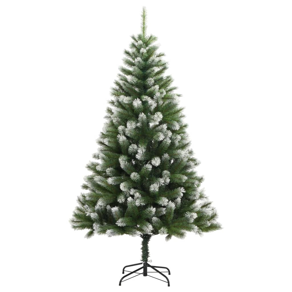 Albero Natale Artificiale Incernierato con Neve Fioccata 240 cm 356745