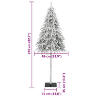 Albero di Natale Artificiale con Neve Fioccata 210 cm 356749