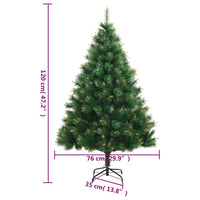 Albero di Natale Artificiale Incernierato con Base 120 cm 356750