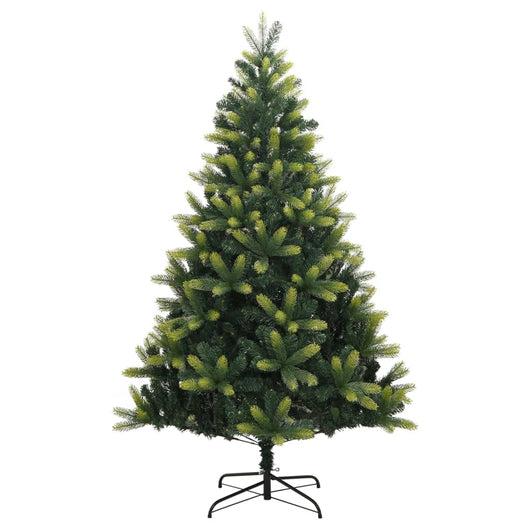 Albero di Natale Artificiale Incernierato-Albero Natalizio con Base 150 cm 756833