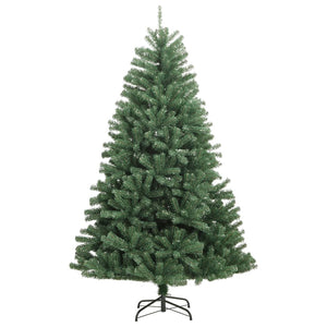 Albero di Natale Artificiale Incernierato con Base Verde 120 cm