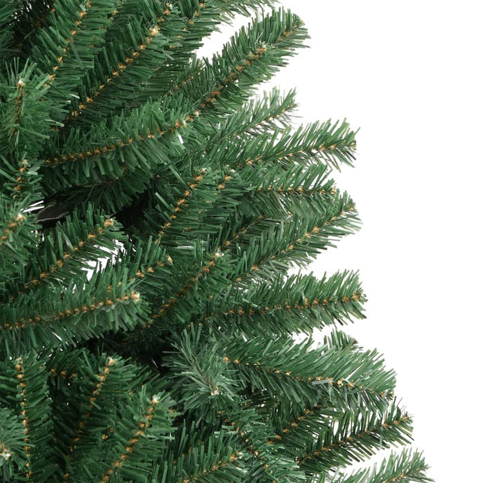 Albero di Natale Artificiale Incernierato con Base Verde 210 cm 356768