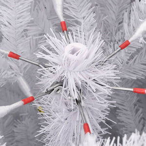 Albero Natale Artificiale Incernierato con Neve Fioccata 210 cm 356775