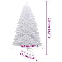 Albero Natale Artificiale Incernierato con Neve Fioccata 210 cm 356775