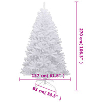 Albero Natale Artificiale Incernierato con Neve Fioccata 270 cm 356777