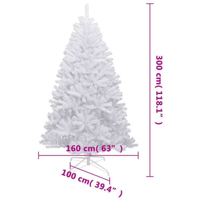 Albero Natale Artificiale Incernierato con Neve Fioccata 300 cm 356778