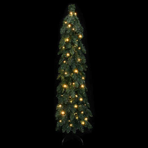 Albero di Natale Artificiale Preilluminato con 60 LED 120 cm 357690