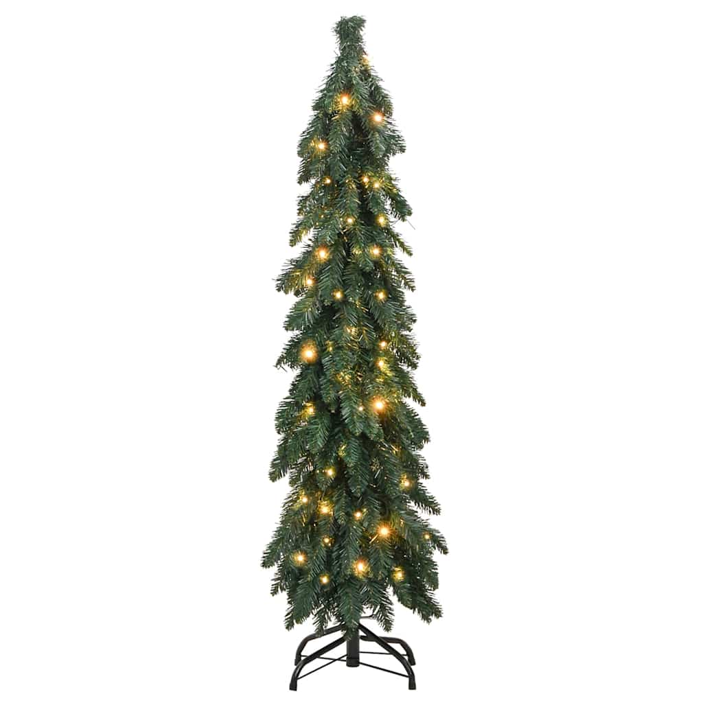 Albero di Natale Artificiale Preilluminato con 60 LED 120 cm 357690