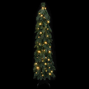 Albero di Natale Artificiale Preilluminato con 80 LED 150 cm 357691