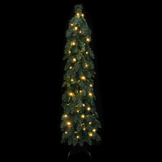 Albero di Natale Artificiale Preilluminato con 80 LED 150 cm 357691