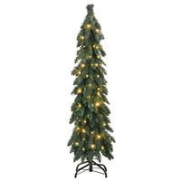 Albero di Natale Artificiale Preilluminato con 80 LED 150 cm 357691