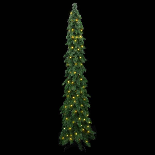Albero di Natale Artificiale Preilluminato con 100 LED 180 cm 357692