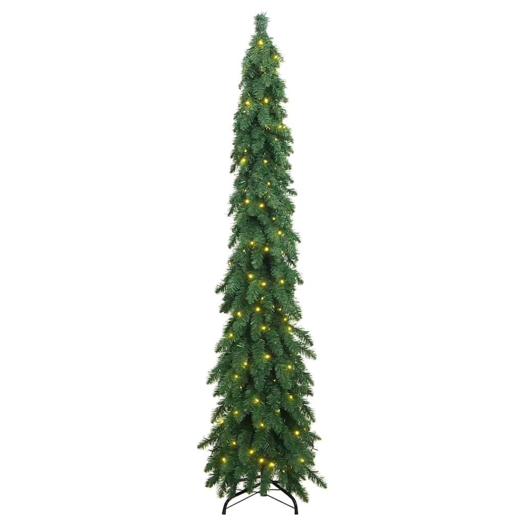 Albero di Natale Artificiale Preilluminato con 100 LED 180 cm 357692