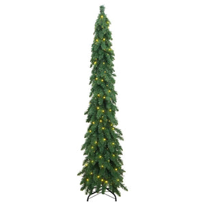 Albero di Natale Artificiale Preilluminato con 100 LED 180 cm 357692