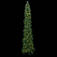 Albero di Natale Artificiale Preilluminato con 130 LED 210 cm 357693