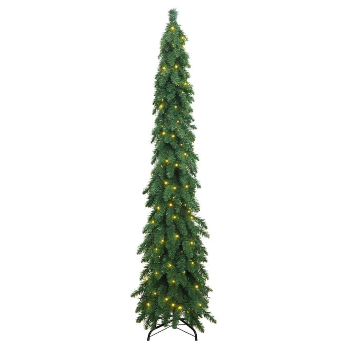 Albero di Natale Artificiale Preilluminato con 130 LED 210 cm