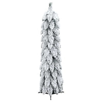 Albero di Natale Artificiale con 45 LED e Neve Floccata 90 cm 357695