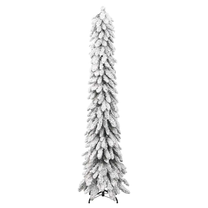 Albero di Natale Artificiale con 100 LED e Neve Floccata 180 cm 357698