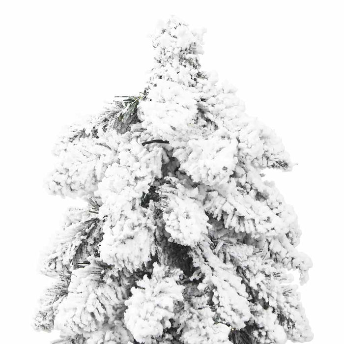 Albero di Natale Artificiale con 100 LED e Neve Floccata 180 cm 357698