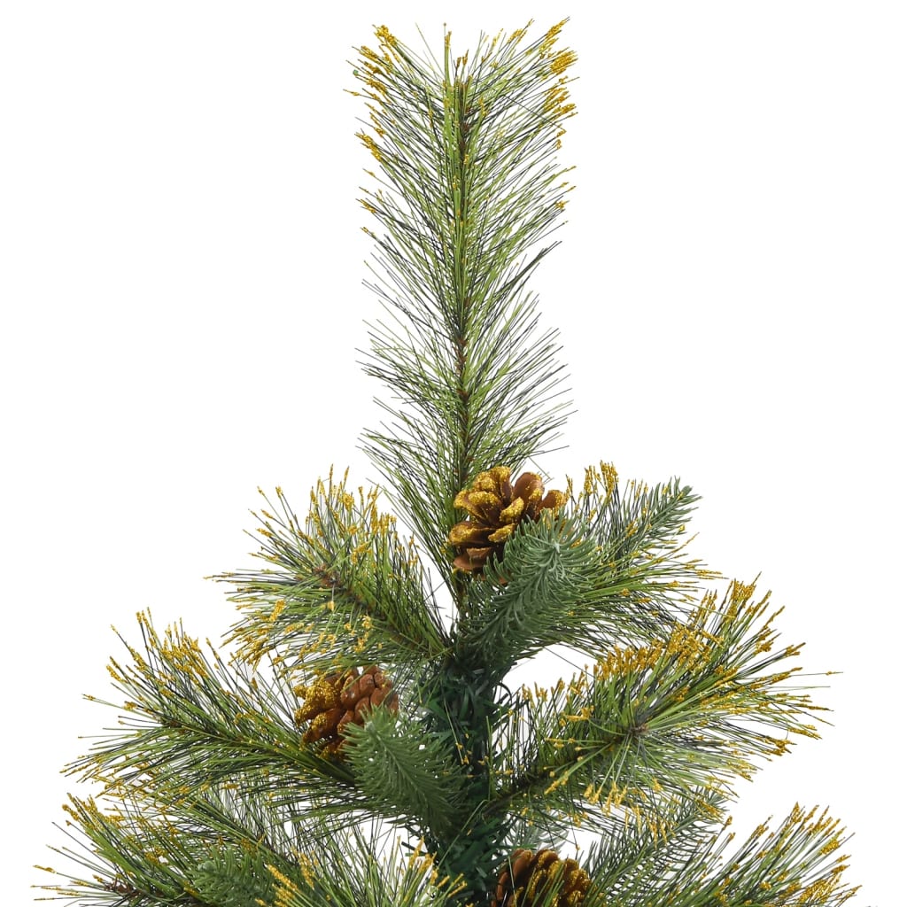 Albero di Natale Artificiale Incernierato con Pigne 120 cm 357700