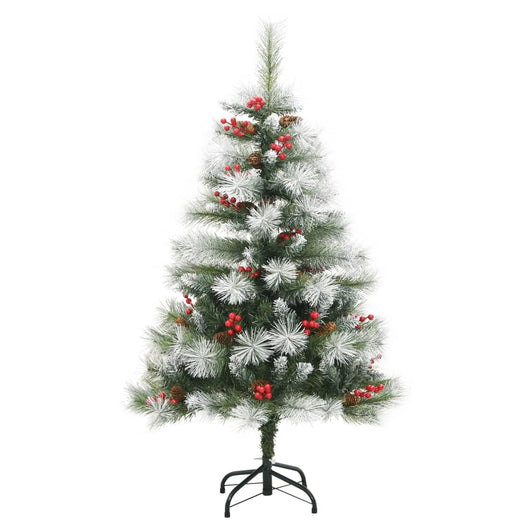 Albero Natale Artificiale Incernierato con Pigne e Bacche 120cm 357710