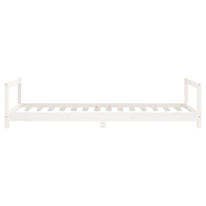 Giroletto per Bambini-Struttura Letto Bambini Bianco 90x190cm in Legno Massello di Pino 804664