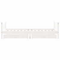 Giroletto Bambini con Cassetti Bianco 90x190 cm Massello Pino