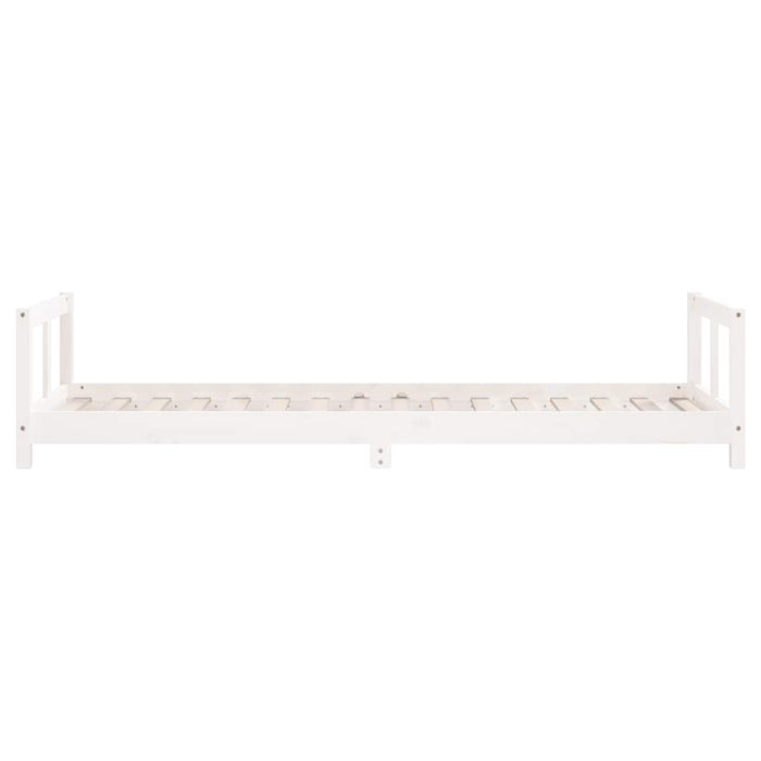 Giroletto per Bambini Bianco 80x200cm in Legno Massello di Pino 834421