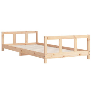 Giroletto per Bambini-Struttura Letto Bambini 90x200 cm in Legno Massello di Pino 589202