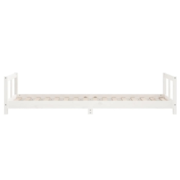Giroletto per Bambini Bianco 90x200cm in Legno Massello di Pino