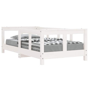 Giroletto per Bambini-Struttura Letto Bambini Bianco 70x140cm in Legno Massello di Pino 885065