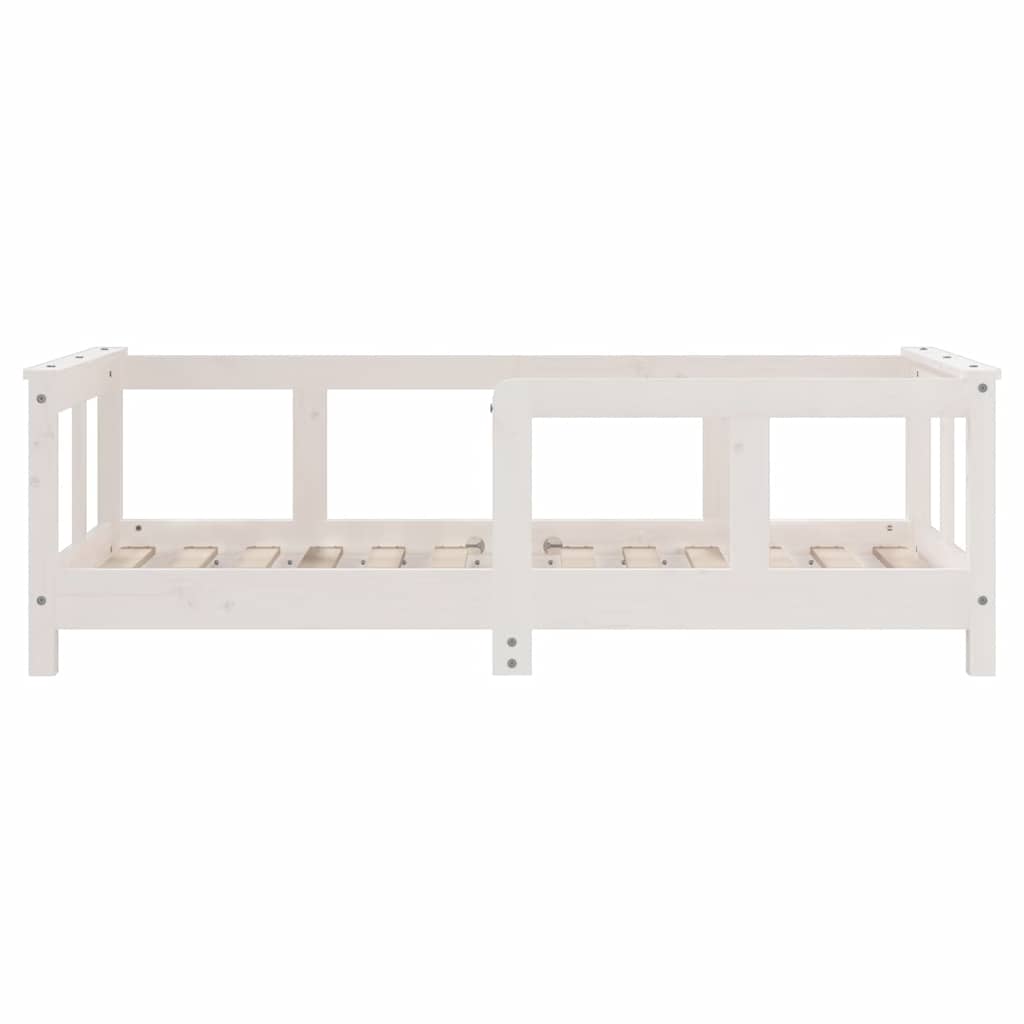 Giroletto per Bambini-Struttura Letto Bambini Bianco 70x140cm in Legno Massello di Pino 885065