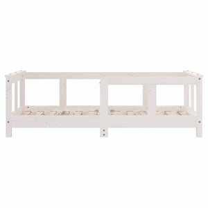 Giroletto per Bambini-Struttura Letto Bambini Bianco 70x140cm in Legno Massello di Pino 885065