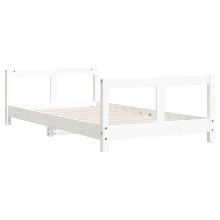 Giroletto per Bambini-Struttura Letto Bambini Bianco 80x160cm in Legno Massello di Pino 938675