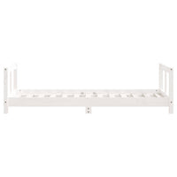 Giroletto per Bambini-Struttura Letto Bambini Bianco 80x160cm in Legno Massello di Pino 938675