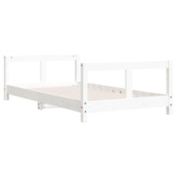 Giroletto per Bambini-Struttura Letto Bambini Bianco 80x160cm in Legno Massello di Pino 938675