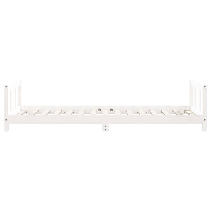 Giroletto per Bambini-Struttura Letto Bambini Bianco 90x190cm in Legno Massello di Pino 382341