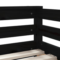 Giroletto Bambini con Cassetti Nero 70x140cm Massello di Pino 834443