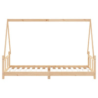 Giroletto per Bambini 90x200 cm in Legno Massello di Pino