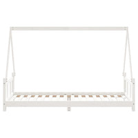 Giroletto per Bambini-Struttura Letto Bambini Bianco 90x200cm in Legno Massello di Pino 169171
