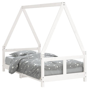 Giroletto per Bambini-Struttura Letto Bambini Bianco 80x160cm in Legno Massello di Pino 763164