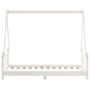 Giroletto per Bambini-Struttura Letto Bambini Bianco 80x160cm in Legno Massello di Pino 763164
