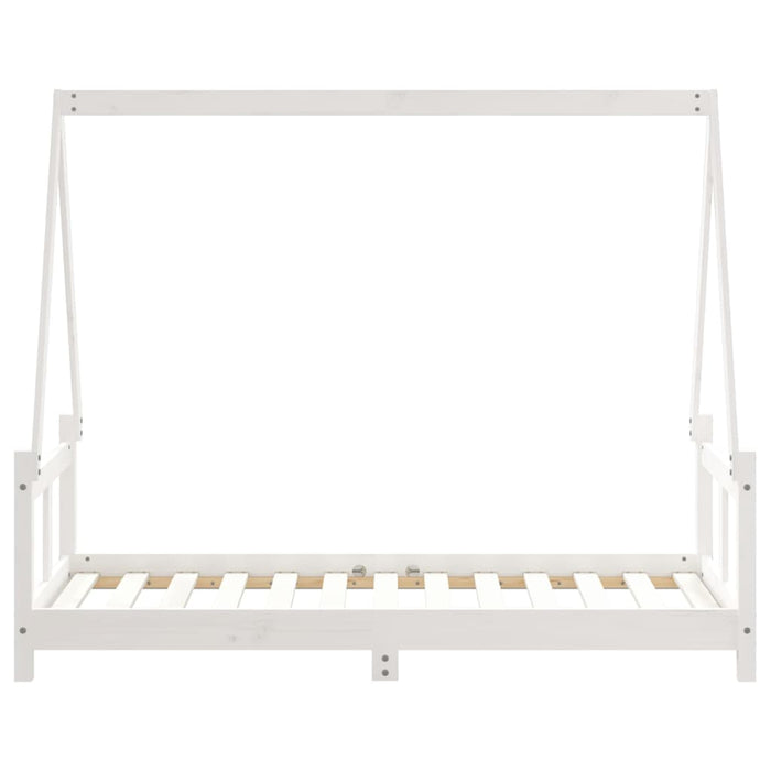 Giroletto per Bambini-Struttura Letto Bambini Bianco 80x160cm in Legno Massello di Pino 763164