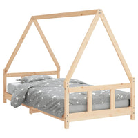 Giroletto per Bambini-Struttura Letto Bambini 90x190 cm in Legno Massello di Pino 264623