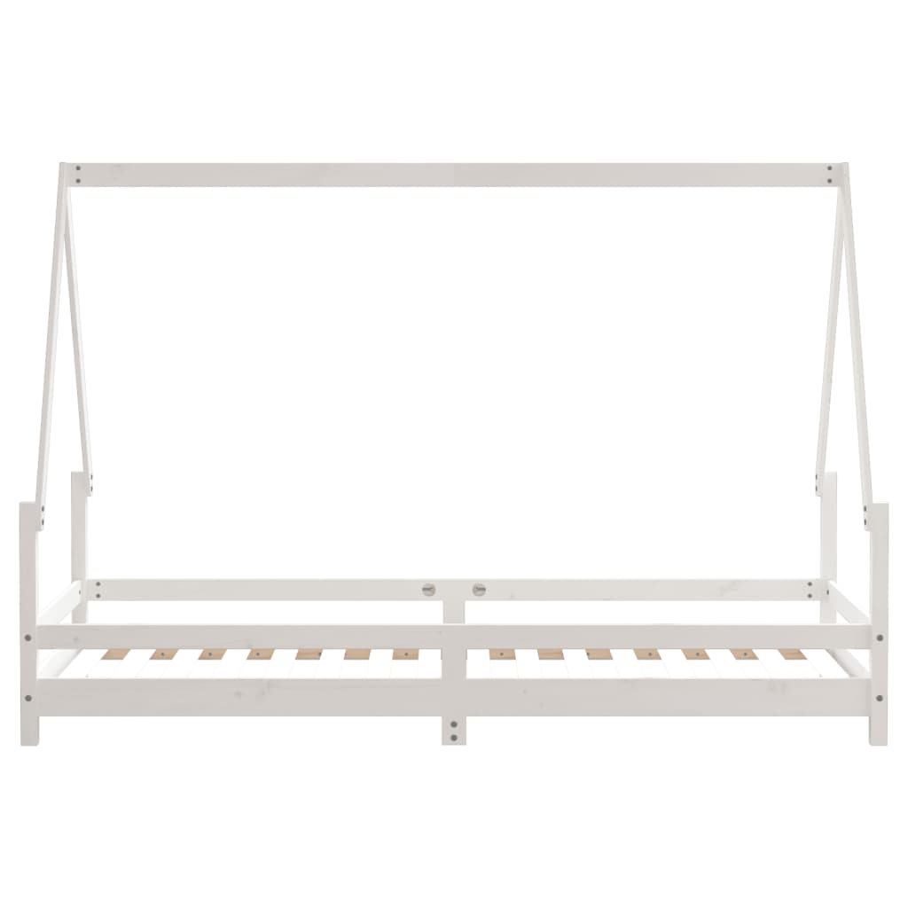Giroletto per Bambini-Struttura Letto Bambini Bianco 80x200cm in Legno Massello di Pino 978474
