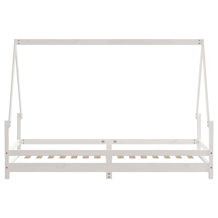 Giroletto per Bambini-Struttura Letto Bambini Bianco 80x200cm in Legno Massello di Pino 978474