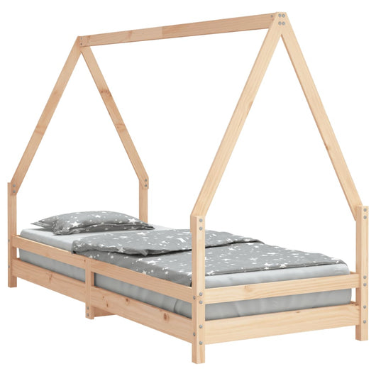 Giroletto per Bambini-Struttura Letto Bambini 90x200 cm in Legno Massello di Pino 693408